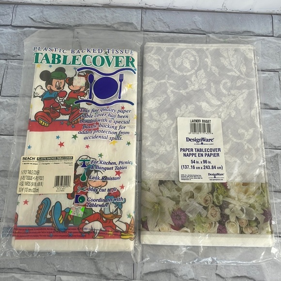 Disney Dining Vintage Paper Table Cover Disney American Greetings